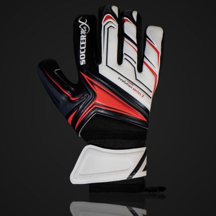 Black And Red Goalie Soccer Gloves