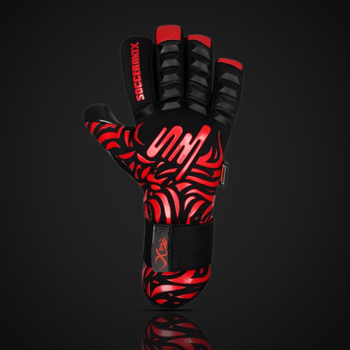 Max-Defense-Pro-Goalkeeper-Gloves-red-color